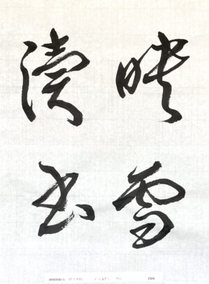 2022年2月検定用作品(草書準4段)